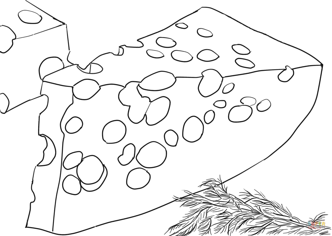 1092x778 Swiss Cheese Coloring Page