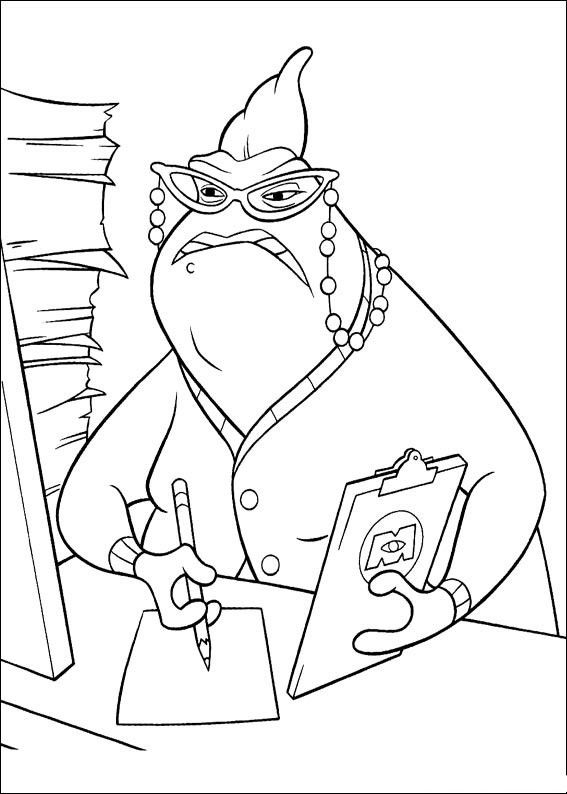 567x794 Monster Inc Coloring Pages Kids Printables Party!