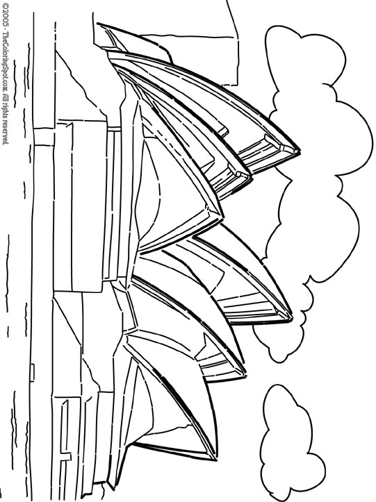 541x723 Sydney Opera House Audio Stories For Kids Free Coloring Pages