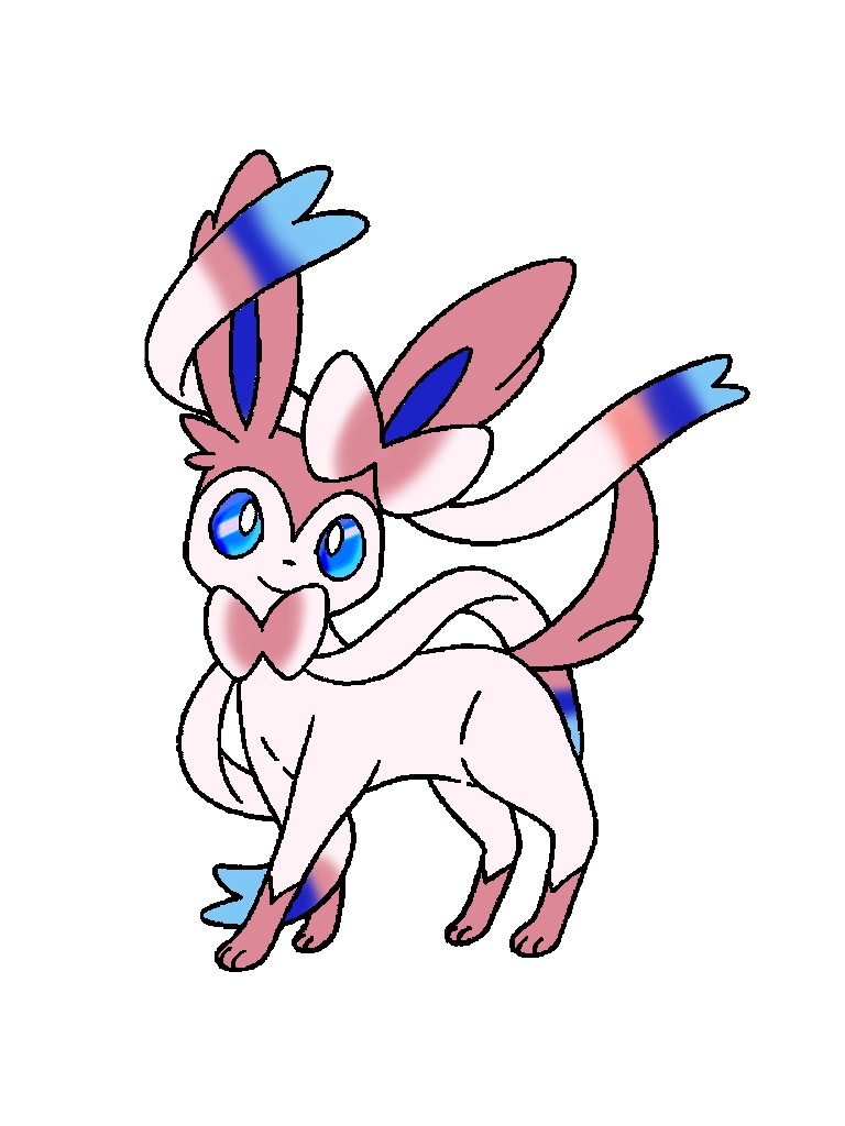 768x1024 Sylveon Coloring