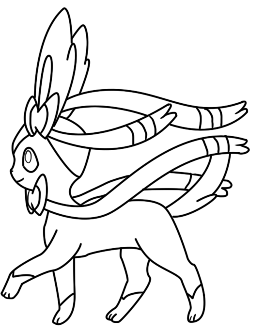 545x687 Sylveon Coloring Page