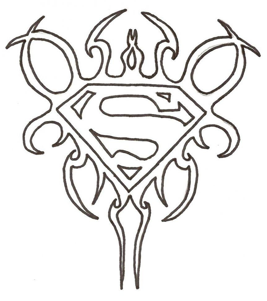 863x976 Inspiring Best Superman Symbol Coloring Pages And Logo Pict