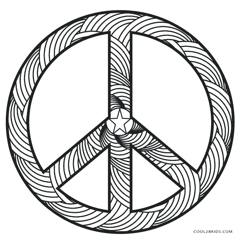 800x800 Peace Signs Coloring Pages Peace Sign Coloring Pages For Adults