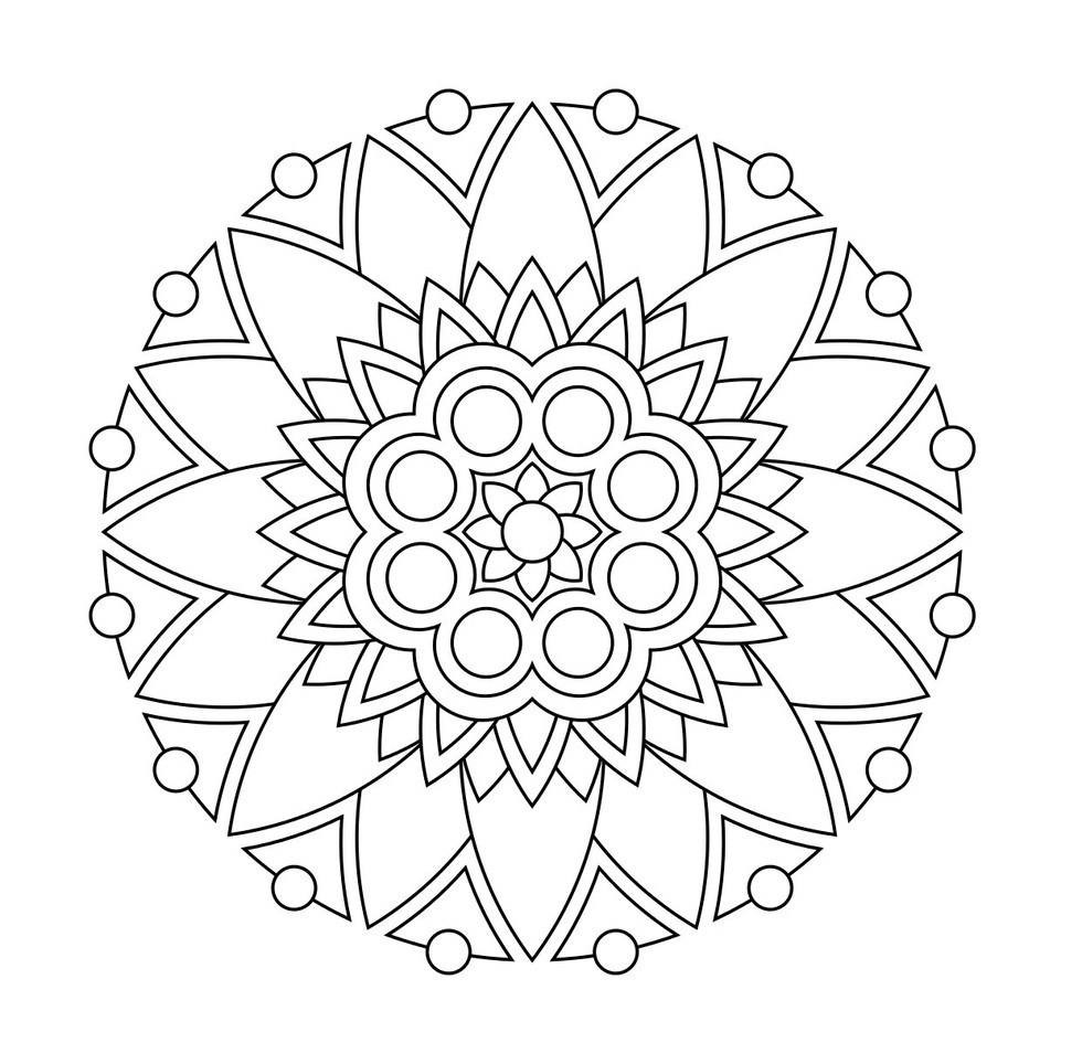 980x945 Symmetrical Coloring Pages For Children