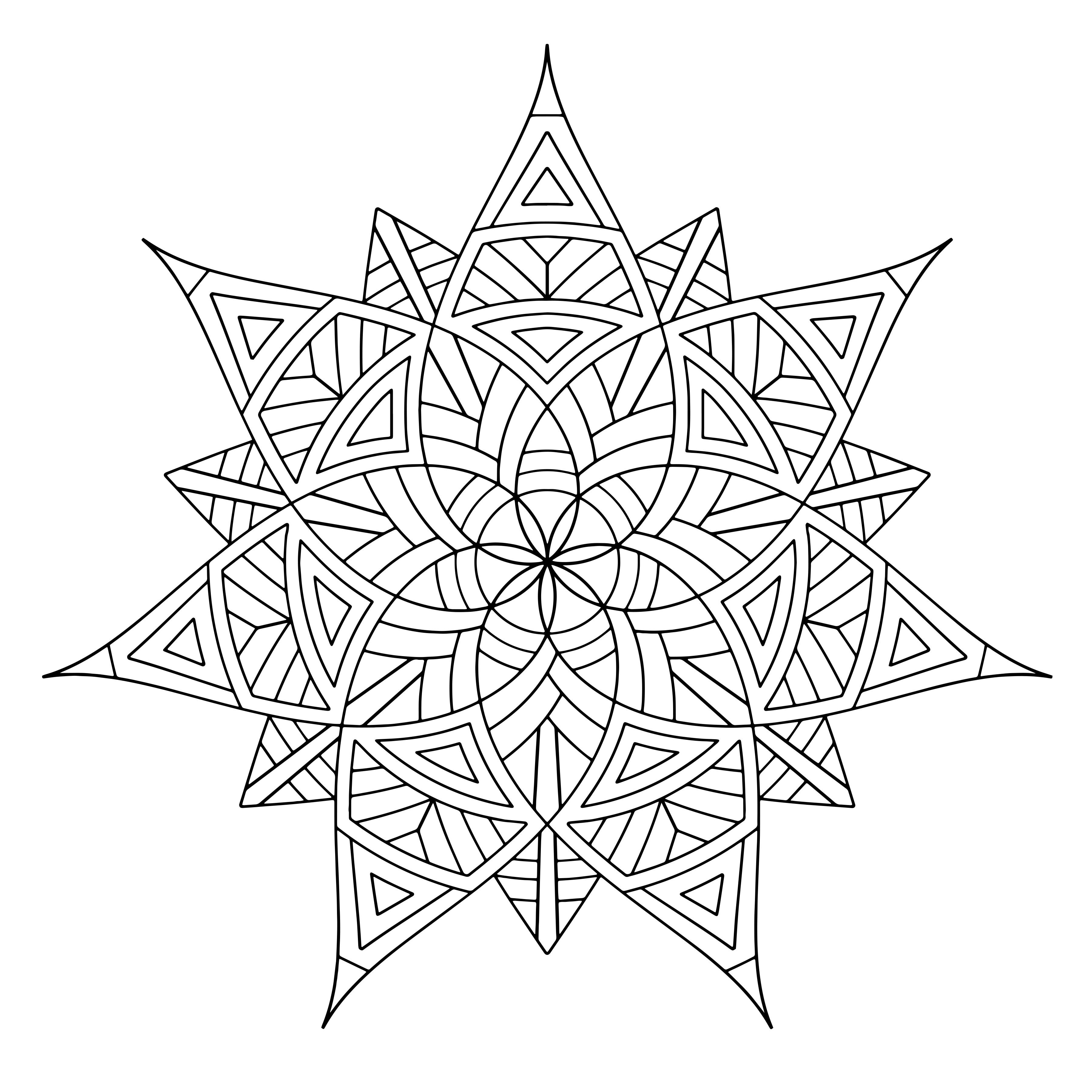 3600x3600 Noted Printable Symmetry Coloring Pages Free Geometric For Kids