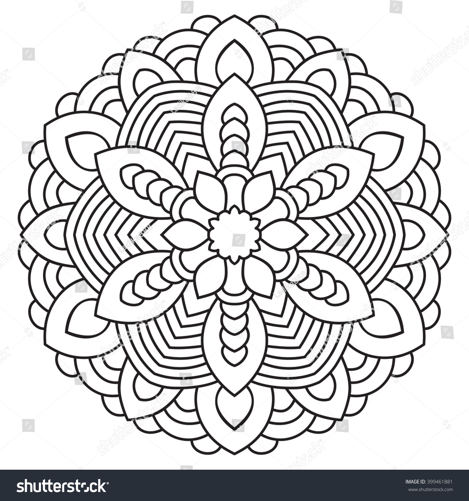 1500x1600 Symmetric Mandala Coloring Page Free Printable Pages