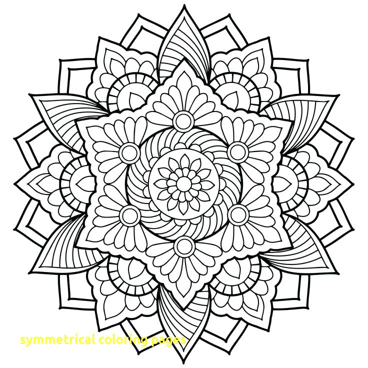 Adult Coloring Pages Symmetrical Coloring Pages