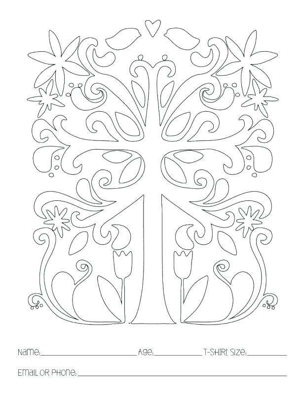 618x800 Symmetry Coloring Pages Snowflake Coloring Pages For Adults Free