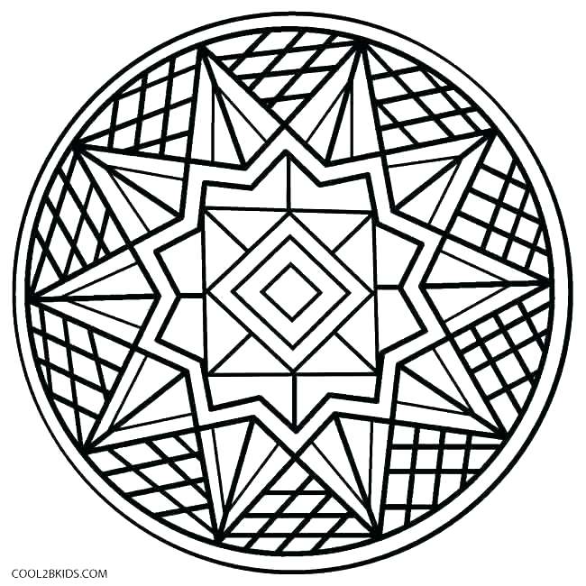 650x650 Symmetrical Coloring Pages