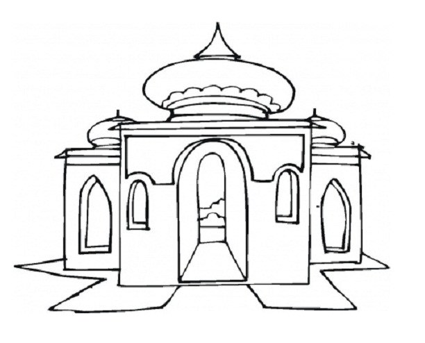 612x494 Sikh Temple Coloring Pages