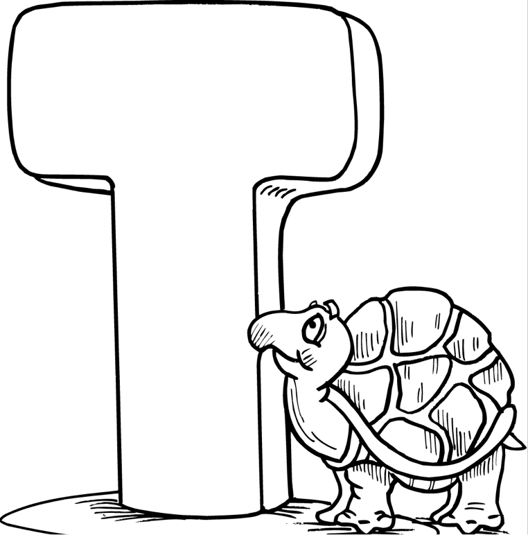 762x772 T Coloring Page Coloring Book
