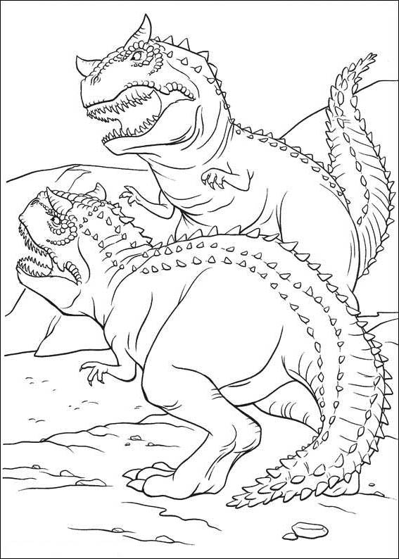 567x794 Scary Dinosaur Coloring Pages