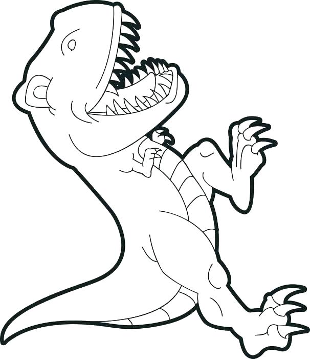 606x700 T Rex Dinosaur Coloring Pages T Coloring Page For Kids Dinosaur
