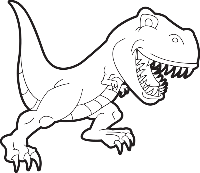700x606 T Rex Coloring Pages