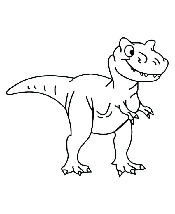 600x733 Tyrannosaurus Rex Coloring Page Coloring Page Baby T Grown Up