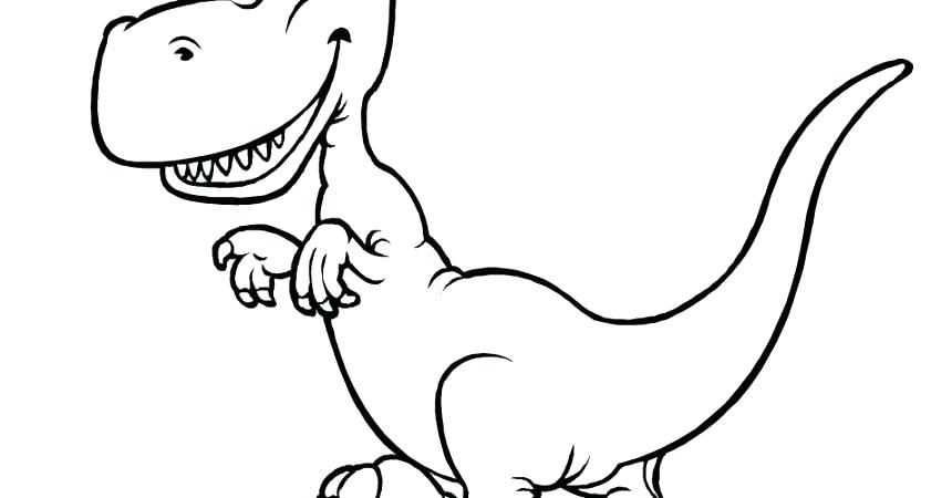 860x450 Tyrannosaurus Rex Coloring Page