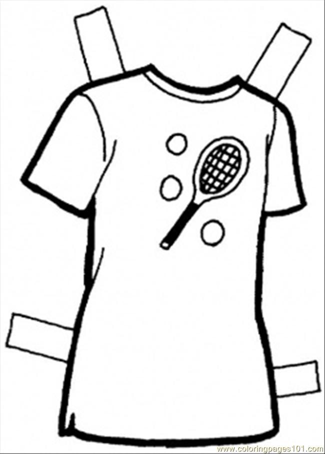 650x906 T Shirt Coloring Page