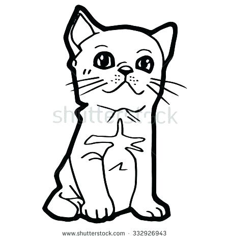 450x470 Cartoon Cat Coloring Pages Cat Coloring Page Cartoon Cat Coloring