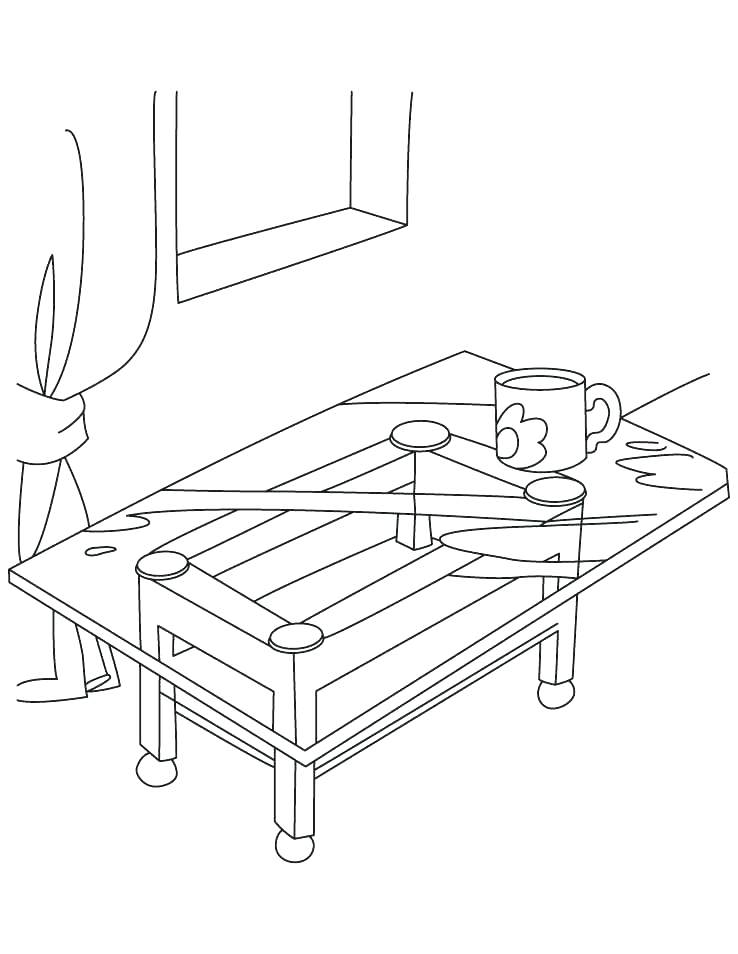 738x954 Table For Coloring T Is For Table Coloring Page Thanksgiving Table