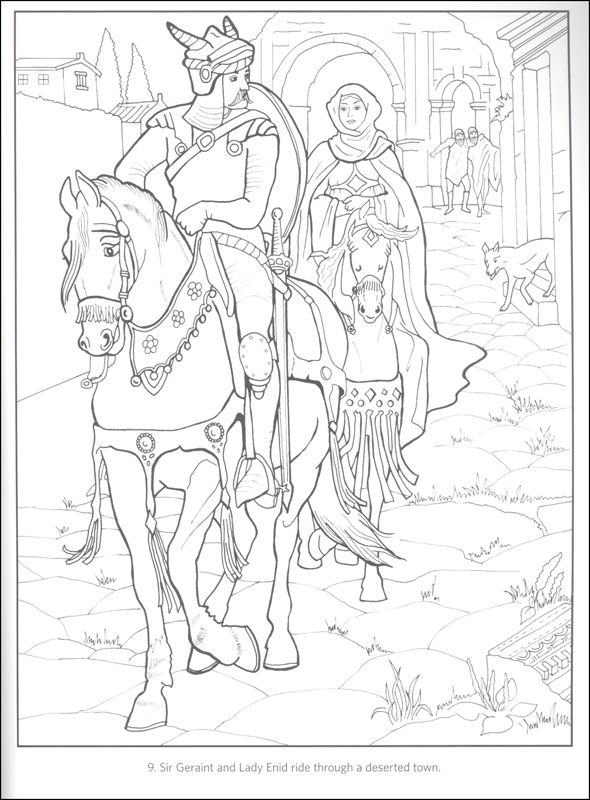 590x800 Legend Of King Arthur And His Knights Of The Round Table Coloring