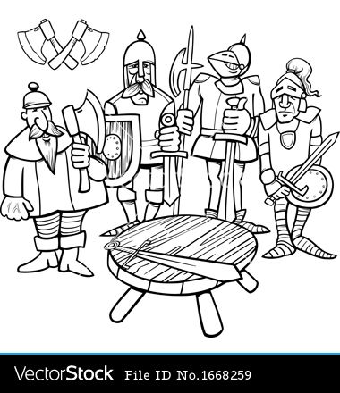 380x440 Knights Of The Round Table Coloring Pages Knights Of The Round