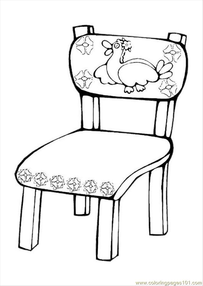 650x918 Chair Coloring Page