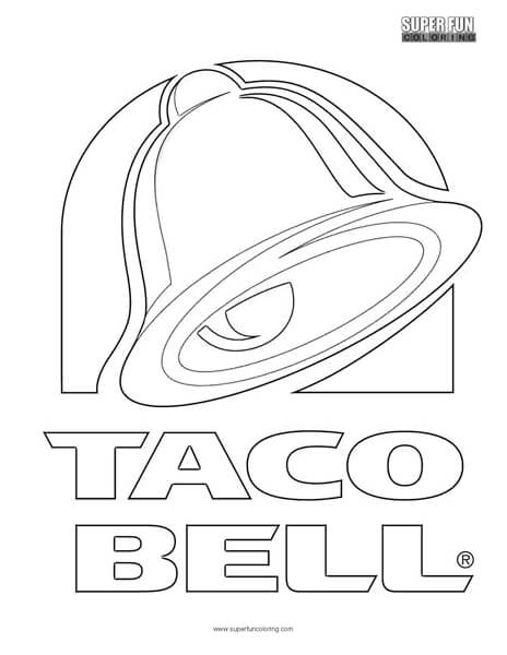 464x600 Taco Bell Logo Coloring Page