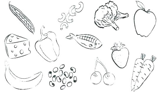 550x319 Food Coloring Page
