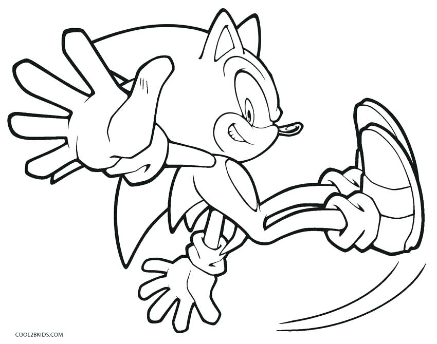 850x670 Sonic Coloring Page Sonic And Tails Coloring Pages Sonic Printable