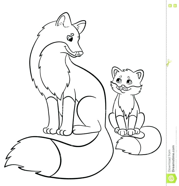 728x755 Fox Coloring Pages Fox Coloring Pages For Adults
