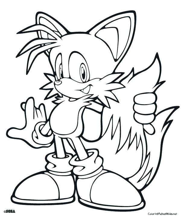 600x718 Sonic And Tails Coloring Pages Coloring Pages Sonic And Tails