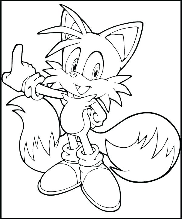 600x722 Sonic Coloring Pages To Print Sonic The Coloring Pages Picture