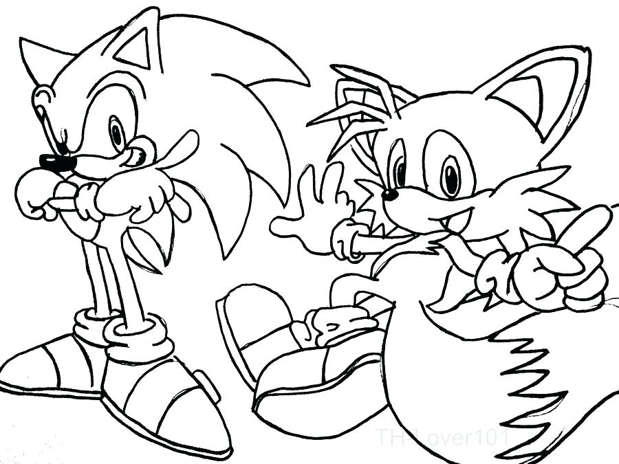 900x675 Tailed Fox Coloring Pages Tails The Free With Regard