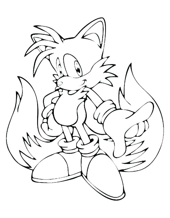650x834 Tails Coloring Pages Tails The Fox Coloring Pages Tails The Fox