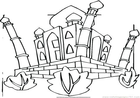 476x333 Taj Mahal Colouring Pages Kids Coloring Generous Coloring Page