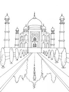 236x314 To Print This Free Coloring Page Taj Mahal Difficult