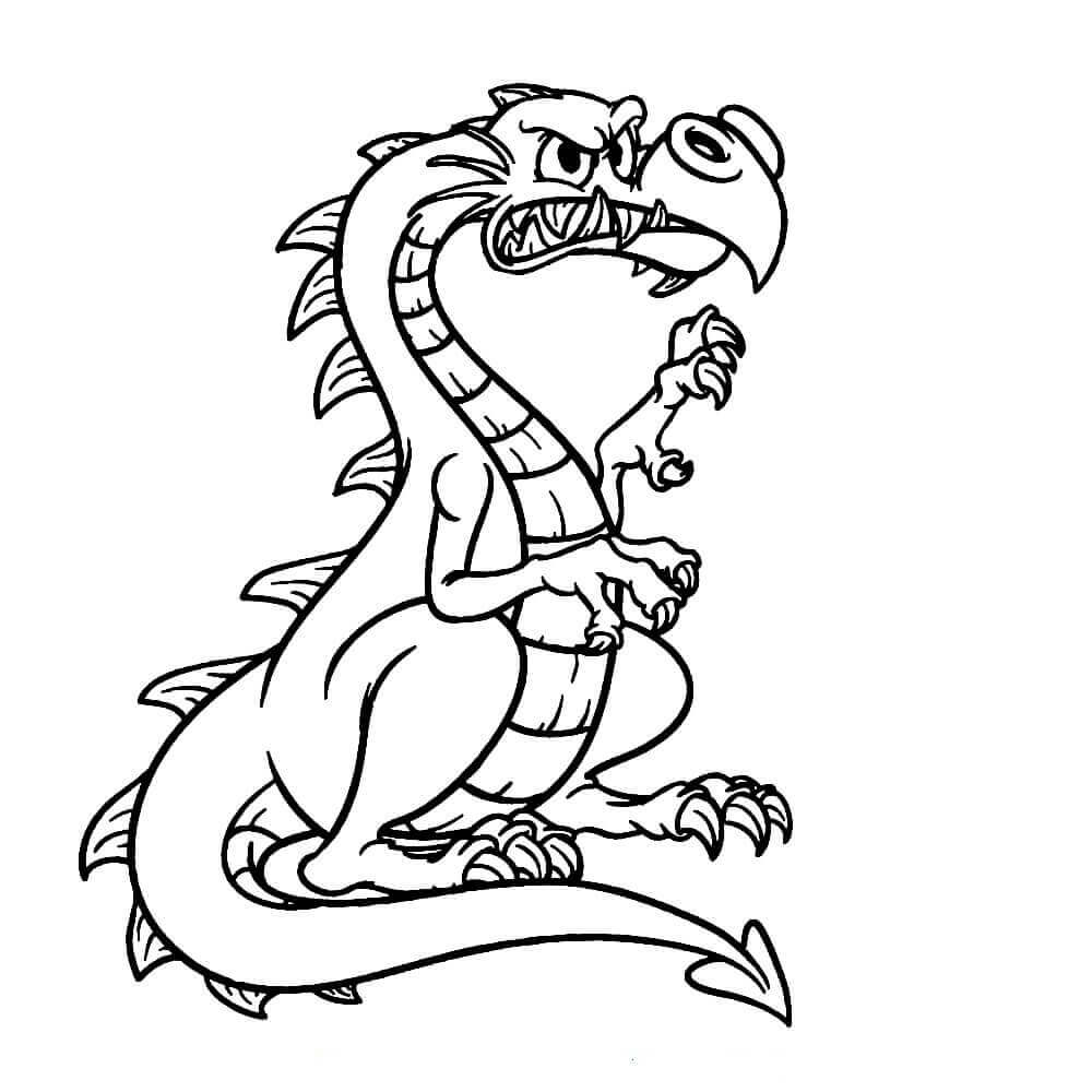 1000x1000 Free Printable Dragon Coloring Pages