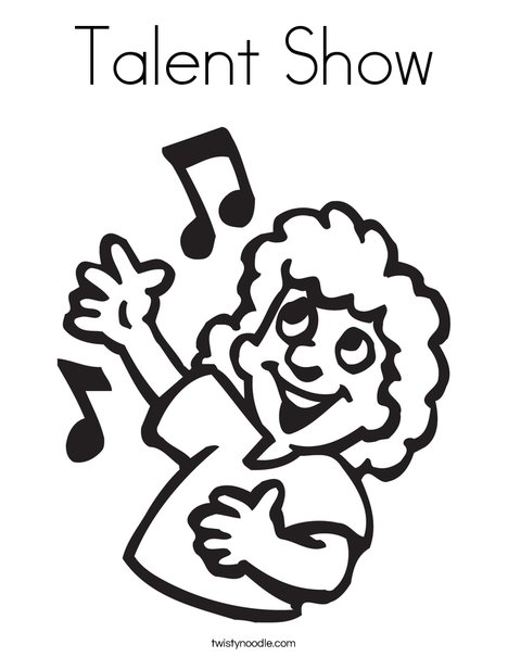 468x605 Talent Show Coloring Page