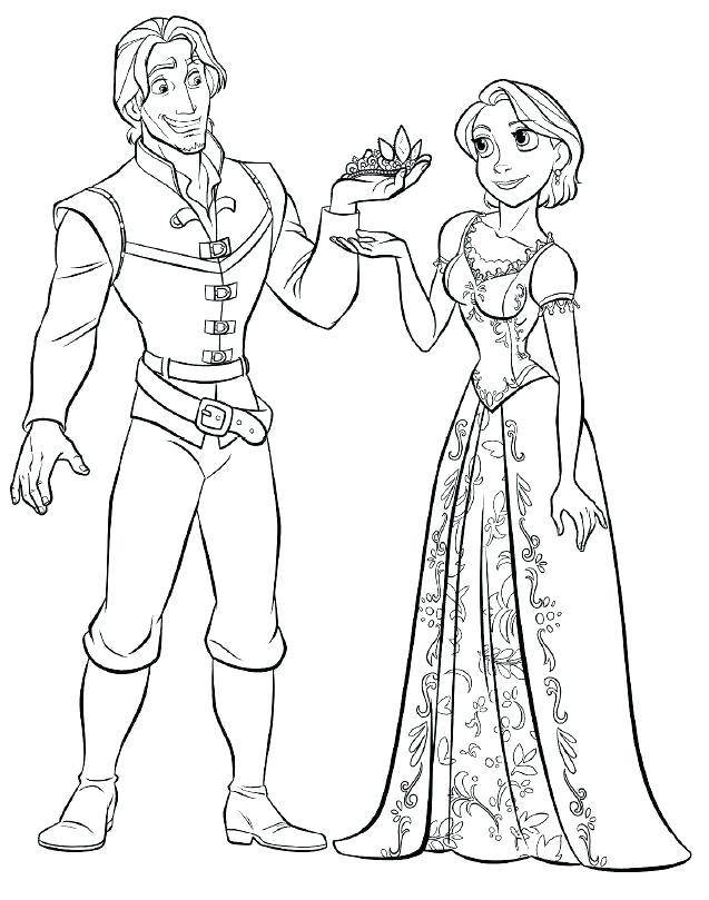 637x809 Princess Rapunzel Coloring Pages Free Tangled Coloring Pages