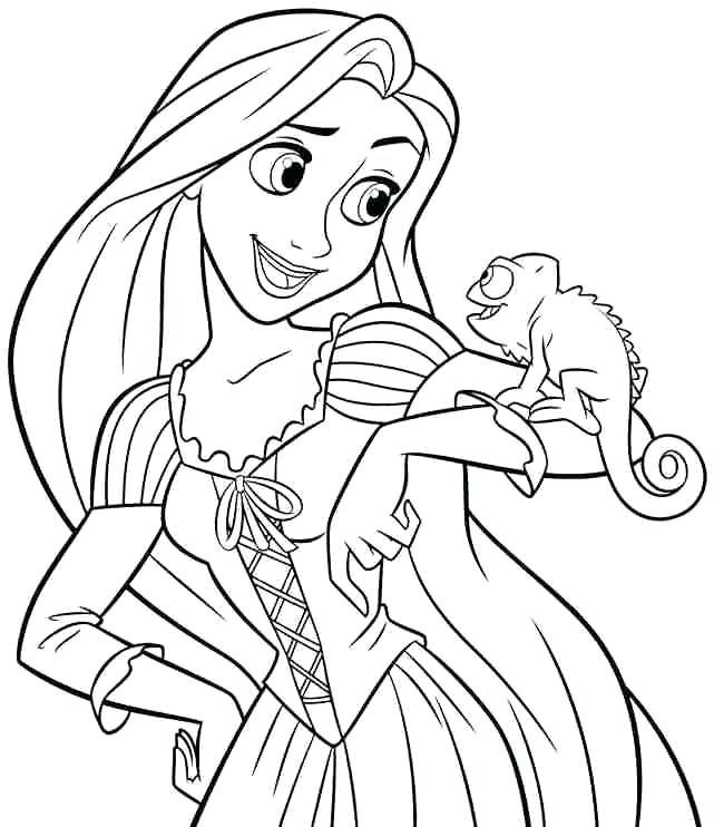641x742 Rapunzel Coloring Page Coloring Pages Princess Printable Free