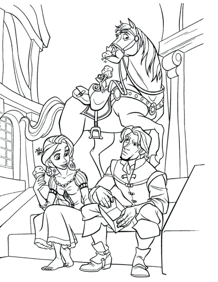 743x960 Tangled Coloring Page Printable Tangled Coloring Pages Free