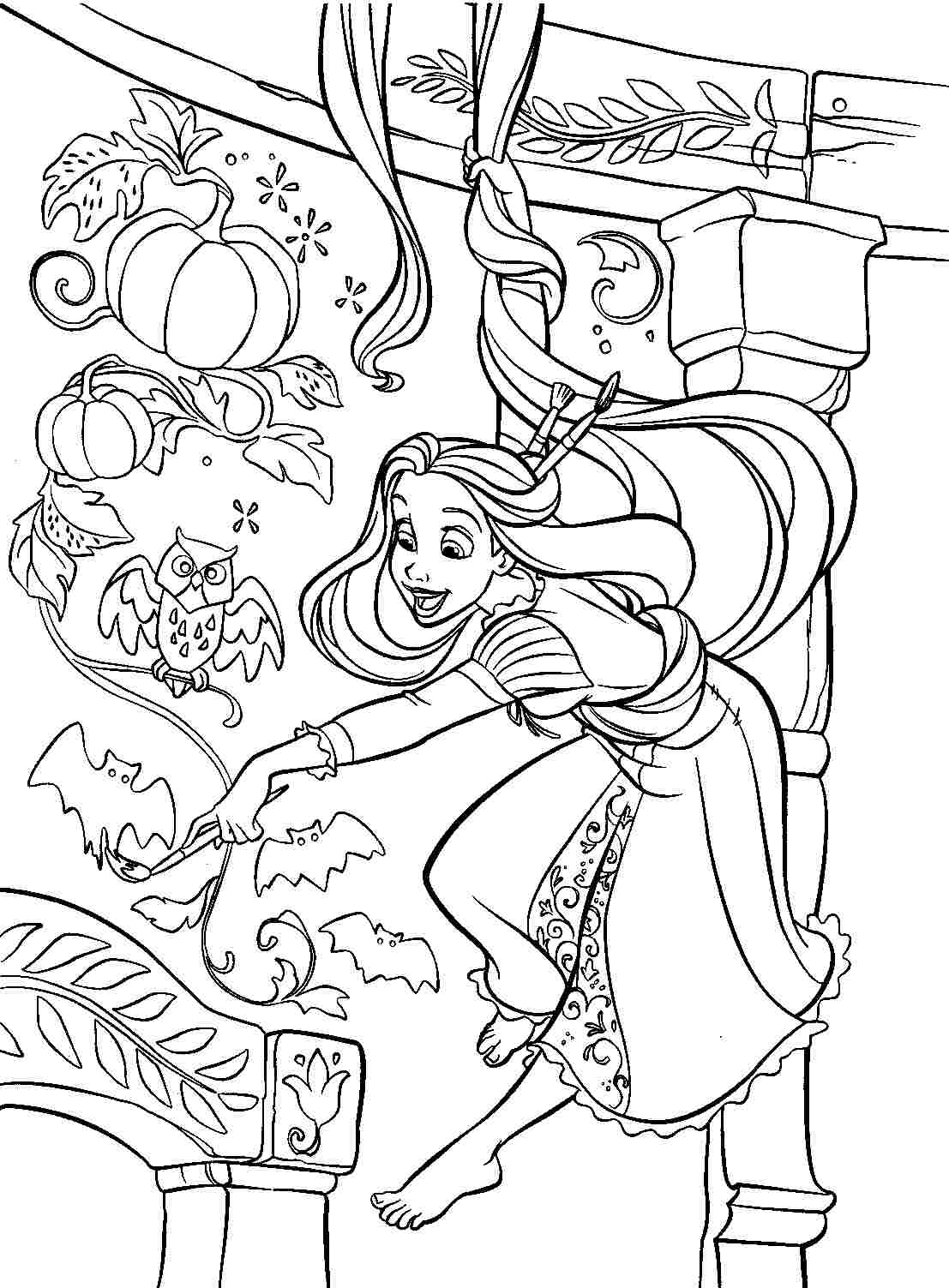 1107x1503 Tangled Coloring Pages Online Free