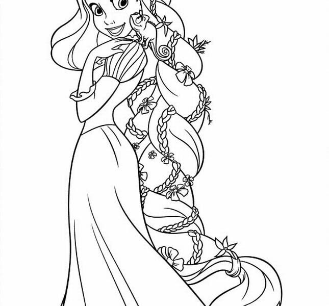 645x600 Printable Rapunzel Coloring Pages Coloring Page Ideas