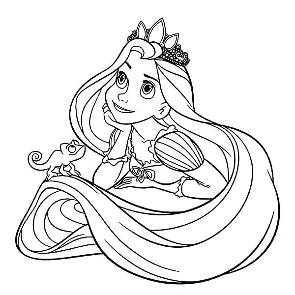 600x600 Pascal Rapunzel Coloring Pages Tangled Book And Of Pri Fuhrer