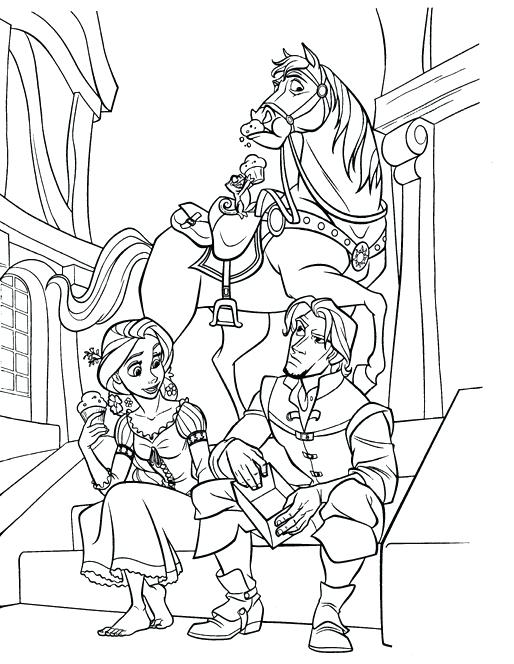 514x664 Rapunzel Coloring Pages To Print Coloring Page For Free Tangled