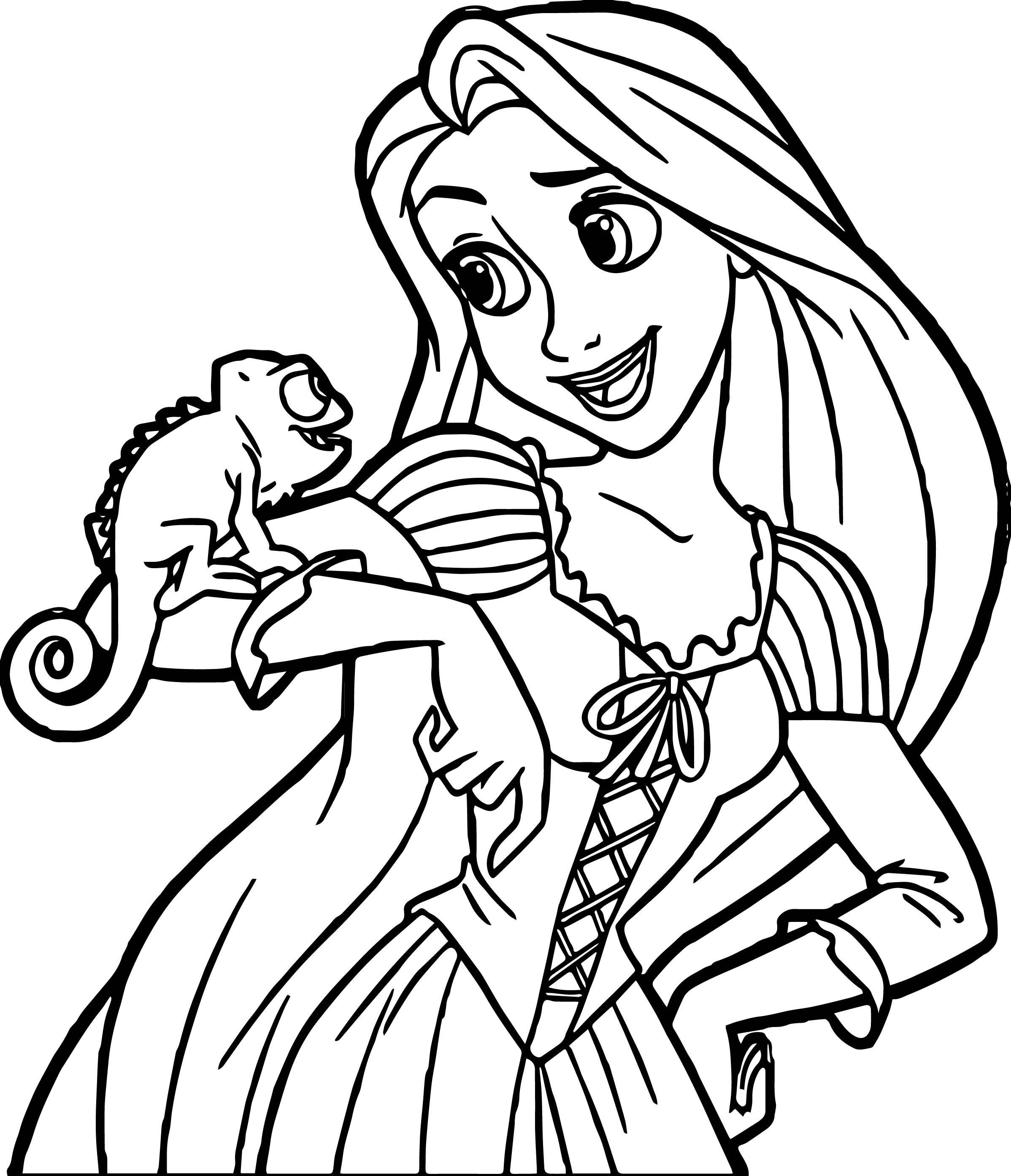 2396x2786 Tangled Coloring Pages Printable Also Princess Rapunzel Wagashiya