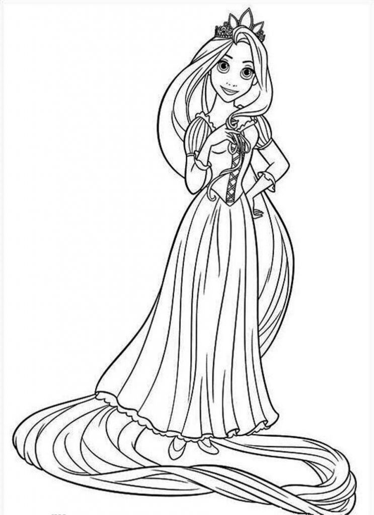 743x1024 Rapunzel Coloring Pages To Print Pilular Wonderful Printable