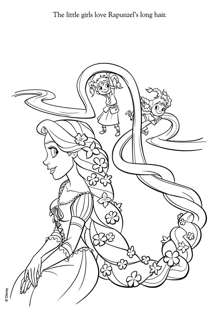 736x1075 Rapunzel Printable Coloring Pages Wagashiya