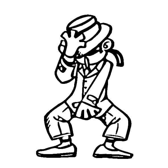 591x591 Hip Hop Dancing Art Coloring Page