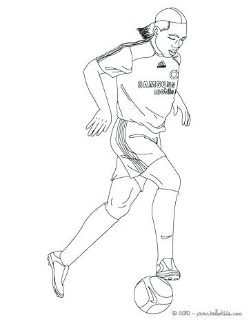 364x470 Coloring Page Soccer